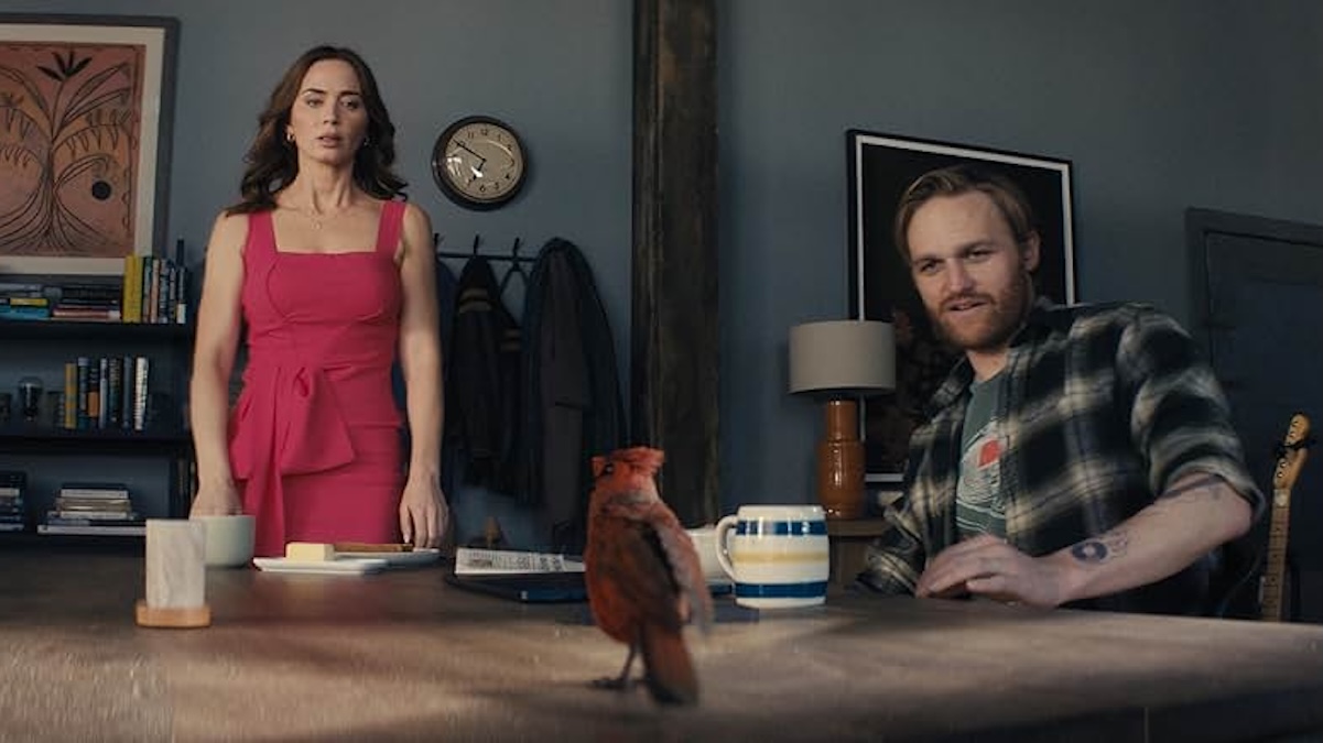 Emily Blunt and Wyatt Russell in DIsclosure Day