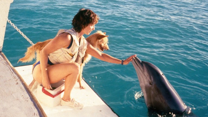 Kathleen Quinlan and a Portuguese Podengo in "Zeus and Roxanne" (CREDIT: MGM)